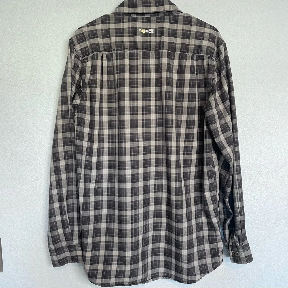 Carhartt Men's Relaxed Force Long Sleeve Button Up Plaid Flannel Shirt Medium - Picture 7 of 7